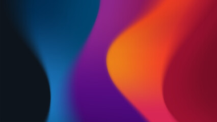 Wall Mural - colorful abstract wave background with light effects and smooth gradient design