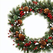 © Frank - Stunning Christmas Wreath Design , PNG isolated cut out image