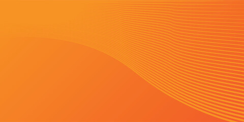 Wall Mural - abstract orange lines with waves design