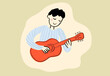© Nadine Greeff - Man playing musical instrument