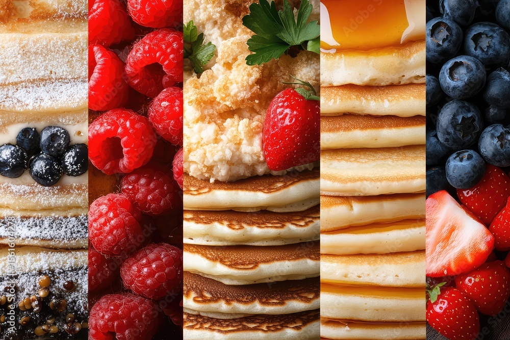 Pancake Types Collage of different types of pancakes from various cuisines, including ...