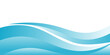 © Eka - Blue and white business wave banner background. vector