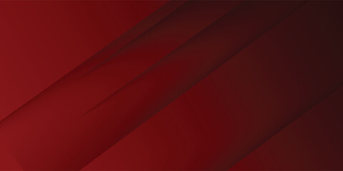 Wall Mural - red line with white architecture futuristic background minimal concept vector illustration subtle de