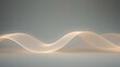 © Designer Assets - Surface of elegant abstract flowing light waves glowing softly on gradient background for futuristic design, technology theme, presentation, or wallpaper with calm neutral tones and smooth curves