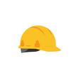 © rabbivay - Construction helmet icon in flat style. Safety cap vector illustration