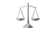 © DrexDesign - Silver scales of justice isolated on white background symbolizing law and balance
