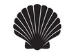 © Adobe design - conch shell logo silhouette vector, conch shell logo icon silhouette, silhouette seashell aquatic animal black design, ornate black seashell logo silhouettes vector on a white background