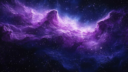 Wall Mural - Beautiful space background with bright stellar formations. Abstract starry night sky with a colorful nebula.