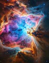 Wall Mural - creation of our universe concept after the big bang