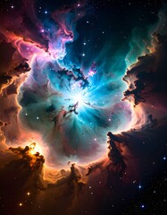 Wall Mural - creation of our universe concept after the big bang