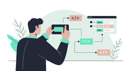Software Development Visualizing Application Structure With Mobile Device Display