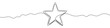 © chekman - Black star in one line art style. Star drawing with editable stroke on white background. Vector illustration.