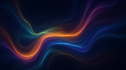 Tract fractal background with vibrant glowing lines, a futuristic digital art design. Perfect for digital technology and science-themed projects.
