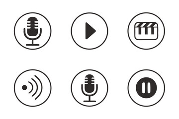 set of vector icons for web design