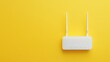© Tiyok - White router on yellow background