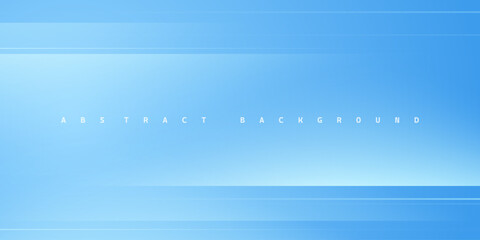 Wall Mural - simple blue abstract background with futuristic gradient transparent white horizontal vector shape