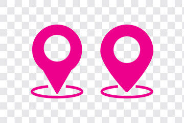 Wall Mural - set of location pin icons. map marker pointer symbols, gps location. navigation map, location naviga