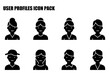 © ibrandify - User profile icons of diverse demographics in casual and professional settings. Smiling individuals with various hairstyles and attire, depicted against a plain white background.