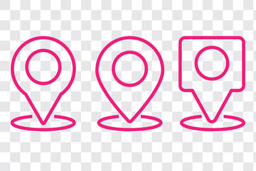Wall Mural - location icon. map pin icon set. location marker. location pin. map pin icon vector illustration eps