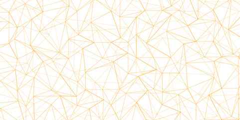 Abstract of simple golden line triangle pattern geometric background. Seamless geometric polygonal repeatable pattern swatch background, Trendy design vector background for web backdrop orpaper print.