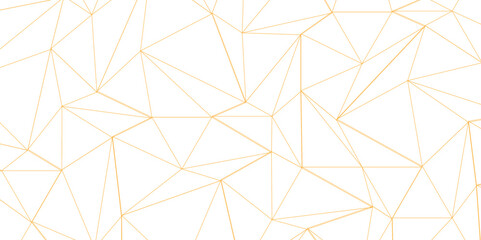 Abstract of simple golden line triangle pattern geometric background. Seamless geometric polygonal repeatable pattern swatch background, Trendy design vector background for web backdrop orpaper print.