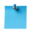 © StellaPattaya - Note paper with push pin. 3D illustration. Isolated white or transparent background, reminder message office object