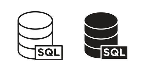 SQL icon. modern vector symbols set