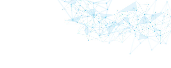 Wall Mural - abstract white blue digital technology futuristic communication high tech concept background. techno
