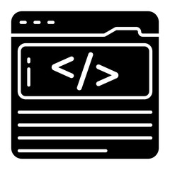 Wall Mural - Unique design icon of web coding