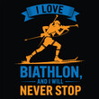 © Arina - I LOVE BAITHLON A I WILL NEVER STOP Graphic design for Baithlon lovers