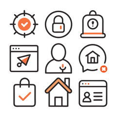 Minimal UI/UX Web Interface Icon Set  Dashboard & App SVG Icons