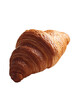 © Dinali - Freshly baked golden brown croissant on black background Delicious viennoiserie pastry for breakfast or snack Concept of bakery, food and indulgence