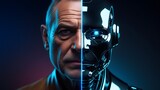 Sci-Fi Character Design Merging Man and Machine
