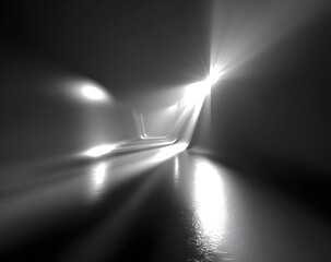 Wall Mural - black and white gradient background