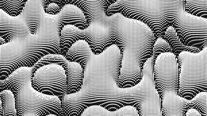 Wall Mural - point wave noise texture. abstract dot background. technological cyberspace background.