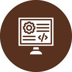 Wall Mural - Backend Vector Icon Design