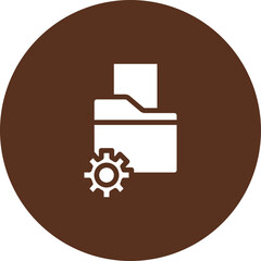 Wall Mural - File Directory Vector Icon Design