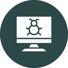 Wall Mural - debug vector icon design