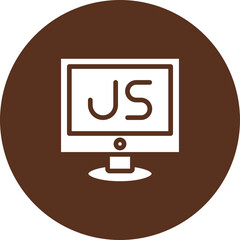 Wall Mural - JavaScript Vector Icon Design