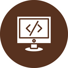 Wall Mural - code vector icon design