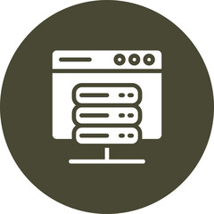 Wall Mural - Hosting Vector Icon Design