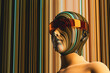 © Marcos Osorio/Stocksy - Colorful virtual portrait of humanoid in vintage glasses