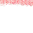 © arttahanane - Abstract red glitter sparkle border on white background
