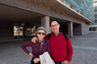© Raul Navarro/Stocksy - senior couple posing outside