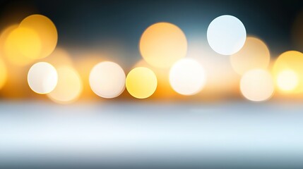 Wall Mural - Soft Glowing Bokeh Background with Warm Lights and Subtle Hues