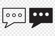 © BEST TOP CRAFT - Message bubbles icons. Line, collection of speech bubbles icons. Chat on line symbol template. Design vector icon illustration. Eps 10