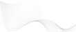 © aLo - Vector technology abstract lines on white background with flowing particles future technology concept