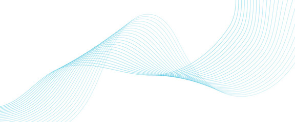 Wall Mural - vector abstract geometric wave line flowing particles future technology concept for banner, template