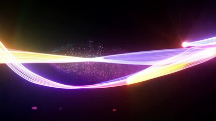 Canvas Print - abstract light trails: a symphony of colors