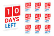 © Ibad Ullah - Days Left Reminder Design Red Vector Countdown Graphic